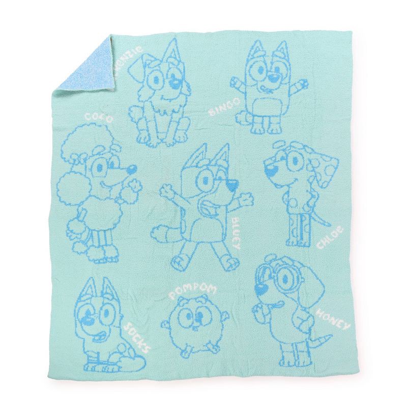 slide 4 of 4, Bluey 50"x60" Feather Touch Blanket, 1 ct