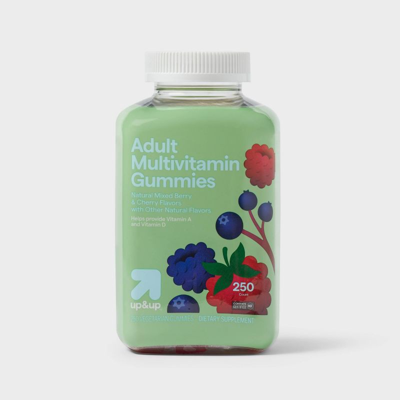 slide 1 of 4, Adult Multivitamin Gummies - Bulk Size - 250ct - up&up™, 250 ct