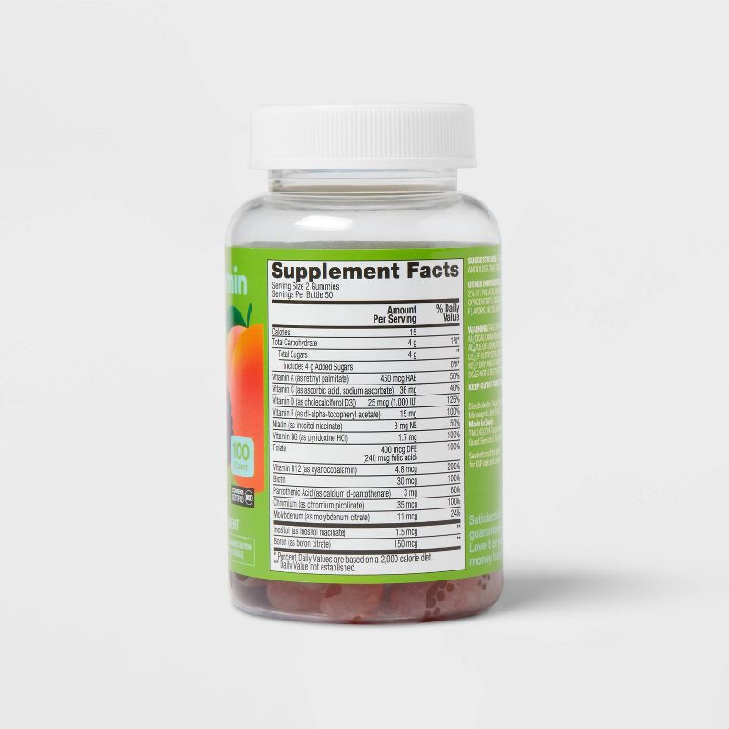 slide 3 of 5, Teen Multivitamin Gummies - 100ct - up&up™, 100 ct