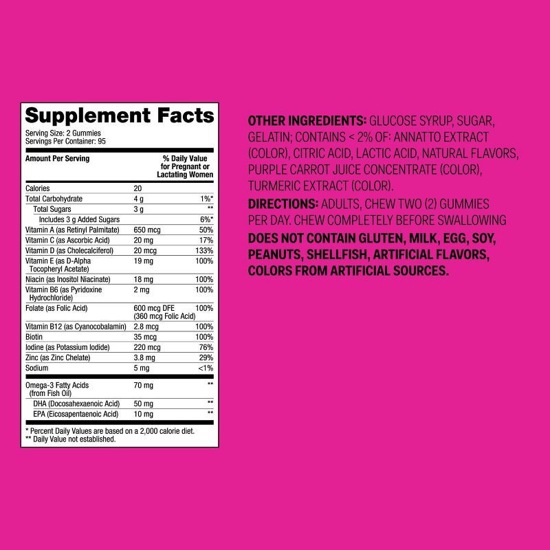 slide 5 of 5, Prenatal Gummies - Bulk Size - 190ct - up&up™, 190 ct