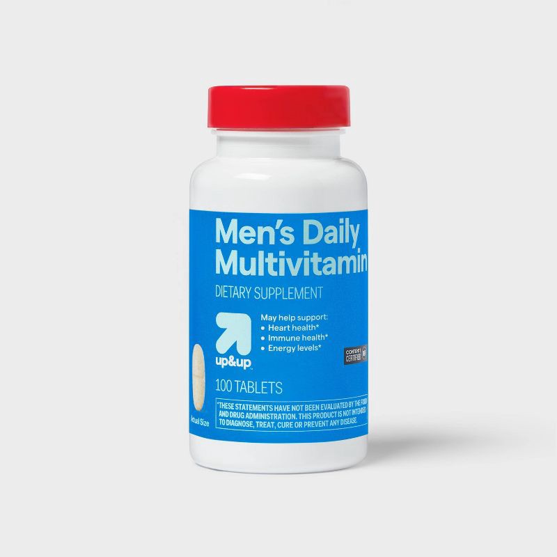 slide 1 of 4, Men's Daily Multivitamin Tablets - 100ct - up&up™, 100 ct