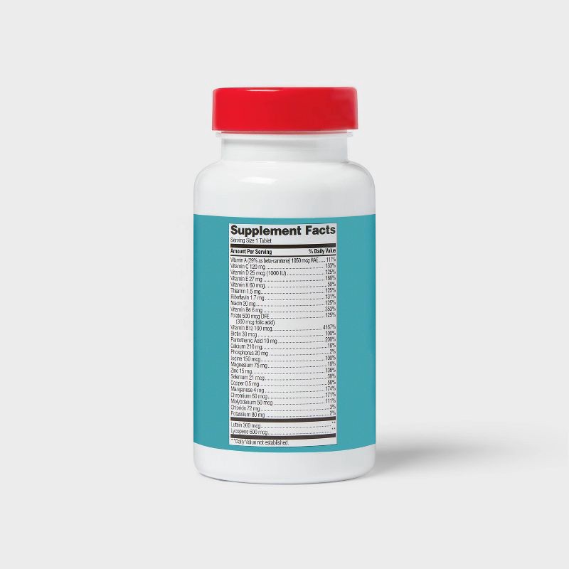 slide 3 of 5, Men's 50+ Multi-Vitamin Tablets - 100ct - up&up™, 100 ct