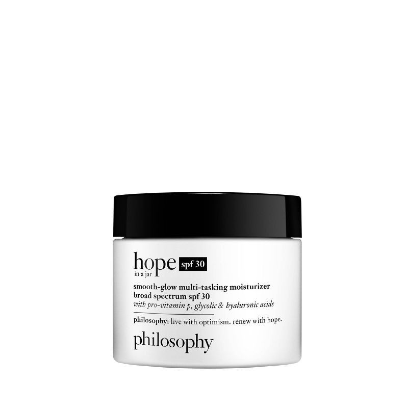 slide 1 of 5, philosophy Hope In a Jar Smooth Glow Moisturizer - SPF 30 - 2oz - Ulta Beauty, 30 x 2 oz