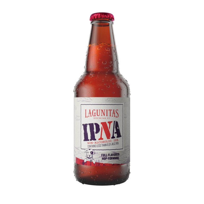 slide 4 of 5, Lagunitas IPNA Dry Hopped Non-Alcoholic IPA Beer - 6pk/12 fl oz Bottles, 6 ct; 12 fl oz