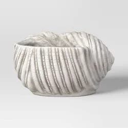 Medium Shell Ceramic Planter 6.7"x8.7" White - Threshold™