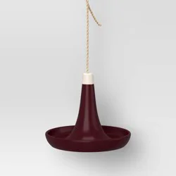 Ceramic Matte Tray Bird Feeder 6.69" Purple - Threshold™
