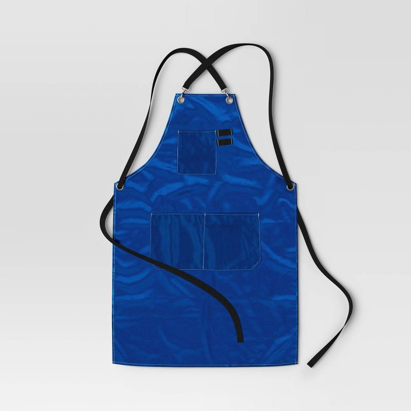 slide 3 of 4, Grilling Mitts and Apron Kitchen Textile Set Blue/Black - Room Essentials™, 1 ct