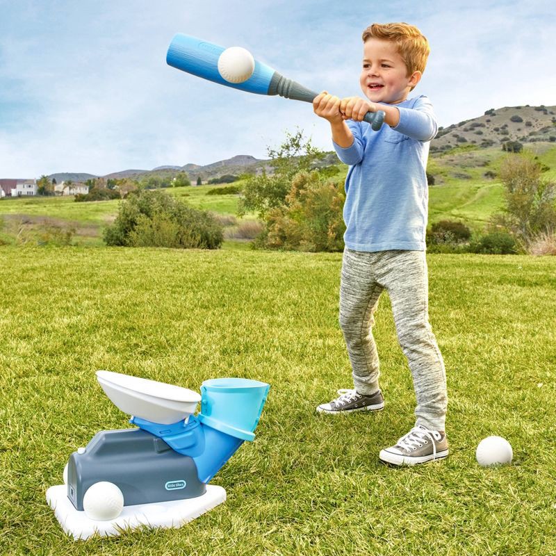 slide 7 of 7, Little Tikes 2-in-1 Pop and Pitch Trainer Toy Baseball Set - 6pc, 6 ct