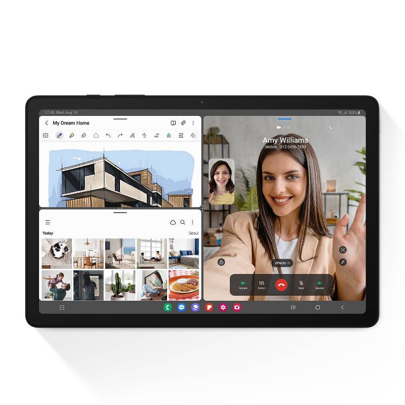 slide 9 of 10, Samsung Galaxy Tab A9+ 11" Tablet with 128GB Storage - Graphite: Face Detection Tech, Wi-Fi 5, 1 ct