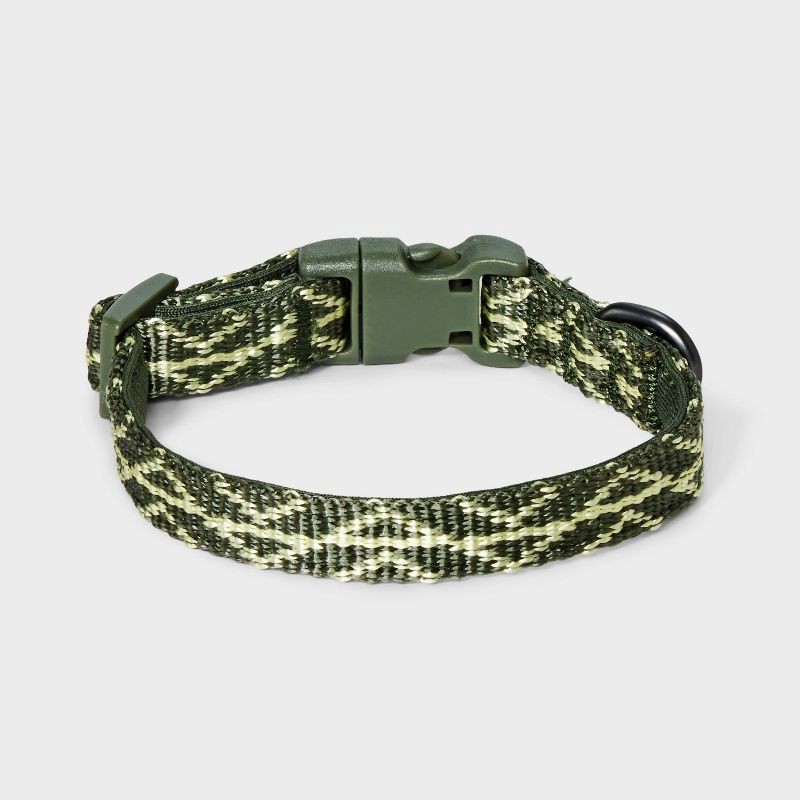 slide 2 of 3, Comfort Dog Collar - XS - Dark Green - Boots & Barkley™, 1 ct