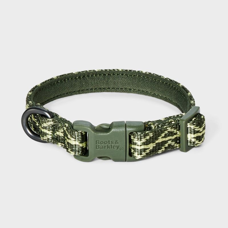 slide 1 of 3, Comfort Dog Collar - XS - Dark Green - Boots & Barkley™, 1 ct