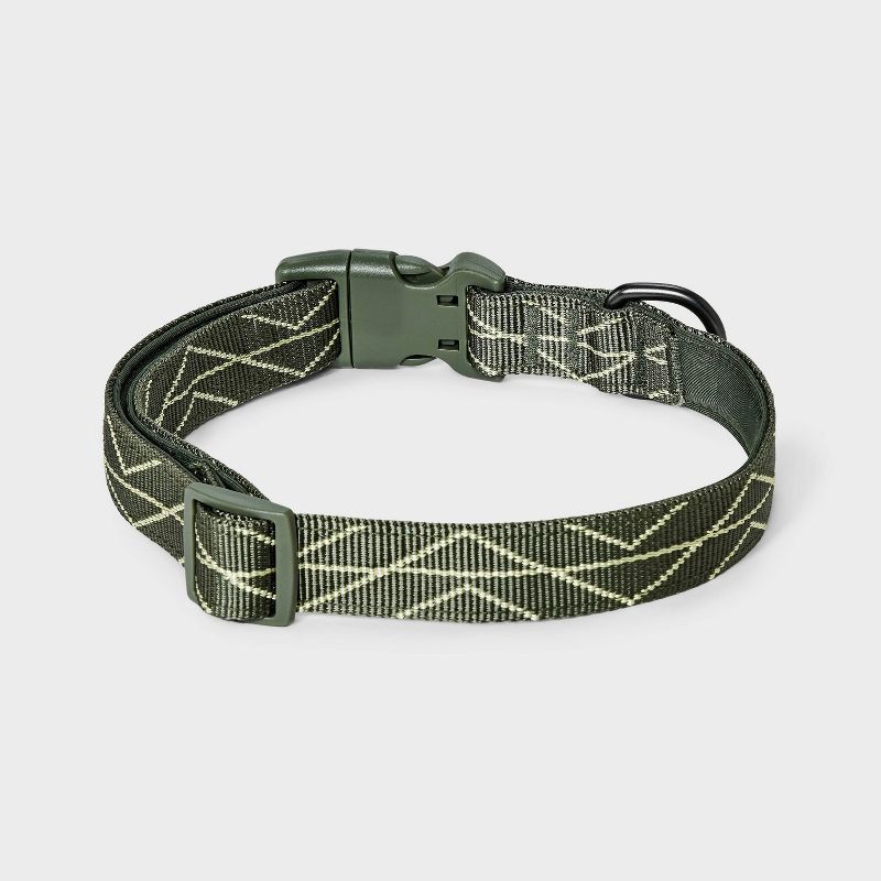 slide 2 of 3, Comfort Dog Collar - L - Dark Green - Boots & Barkley™, 1 ct