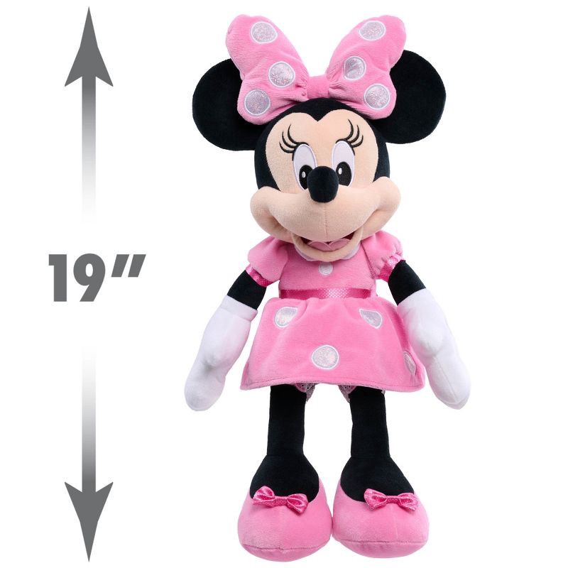 slide 3 of 5, Disney Signature Collection Minnie Plush: Polyester Stuffed Mouse Doll, 19" Character Toy, 1 ct