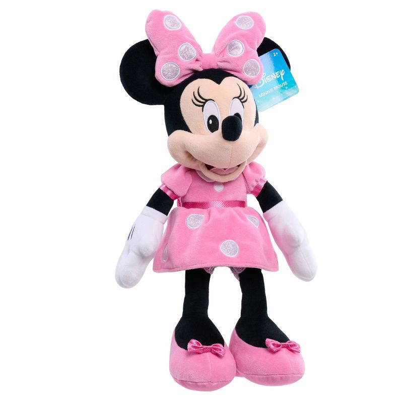 slide 4 of 5, Disney Signature Collection Minnie Plush: Polyester Stuffed Mouse Doll, 19" Character Toy, 1 ct