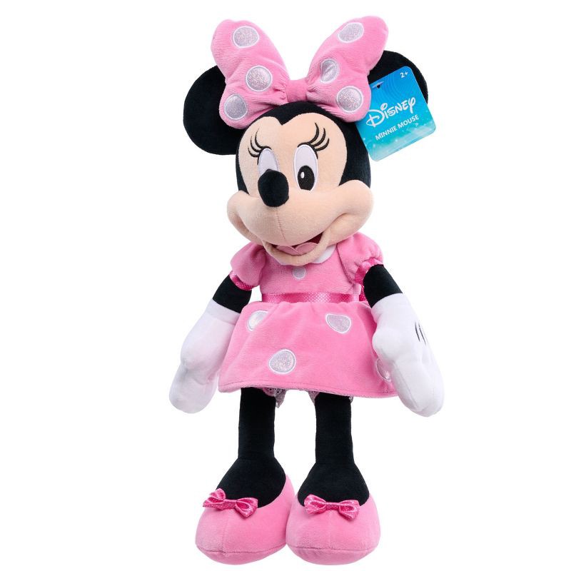 slide 5 of 5, Disney Signature Collection Minnie Plush: Polyester Stuffed Mouse Doll, 19" Character Toy, 1 ct