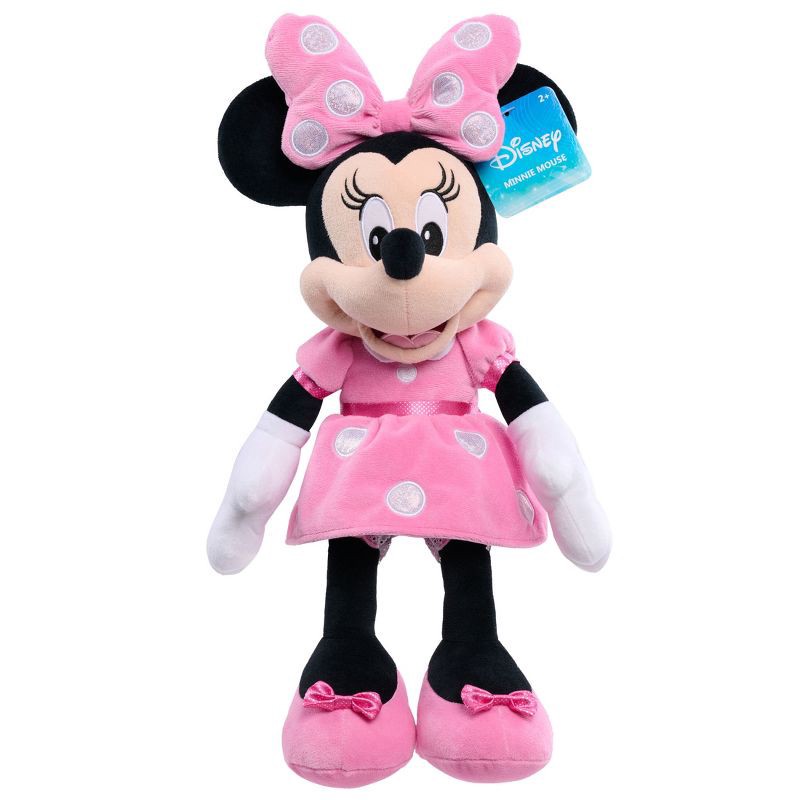 slide 1 of 5, Disney Signature Collection Minnie Plush: Polyester Stuffed Mouse Doll, 19" Character Toy, 1 ct