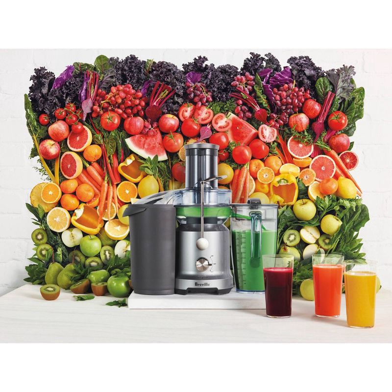 slide 3 of 5, Breville Cold Juice Fountain: 2-Speed Juicer Machine, 850W, Stainless Steel Blades, 3" Feed Chute, Dishwasher-Safe, 1 ct