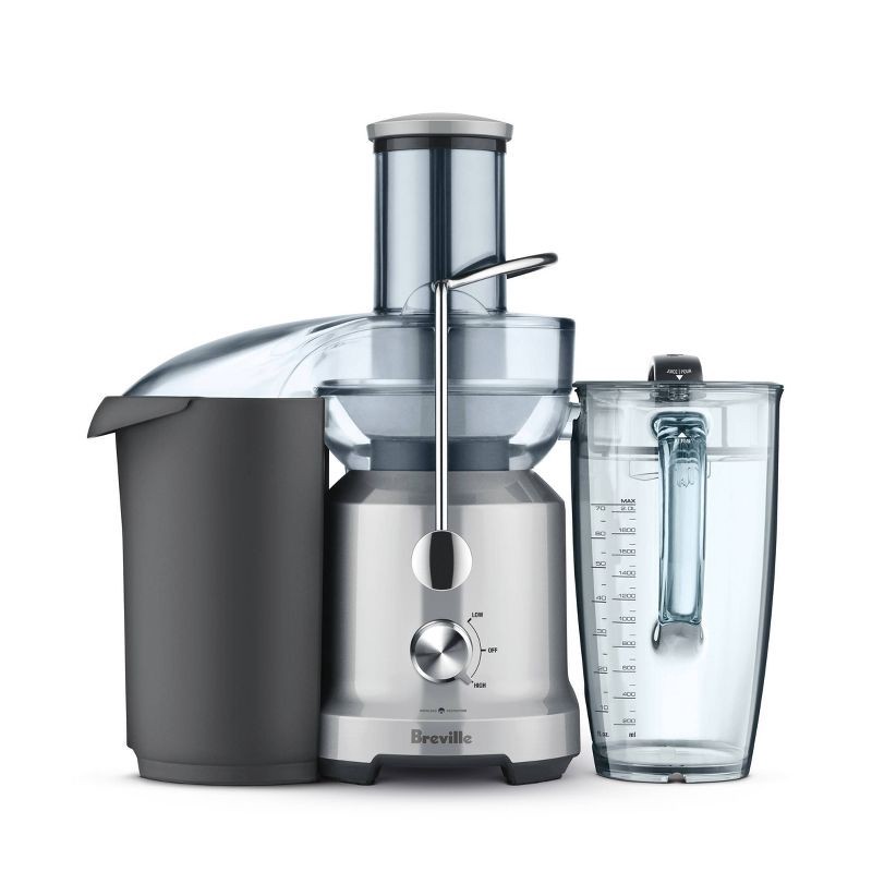 slide 1 of 5, Breville Cold Juice Fountain: 2-Speed Juicer Machine, 850W, Stainless Steel Blades, 3" Feed Chute, Dishwasher-Safe, 1 ct