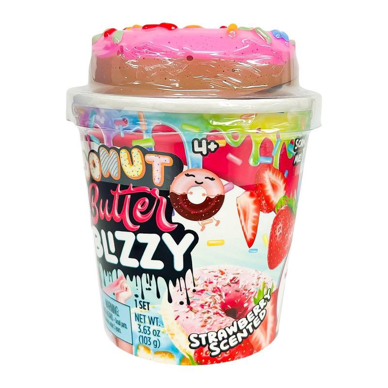 slide 5 of 6, Compound Kings Butter Blizzy Strawberry Donut Slime, 1 ct