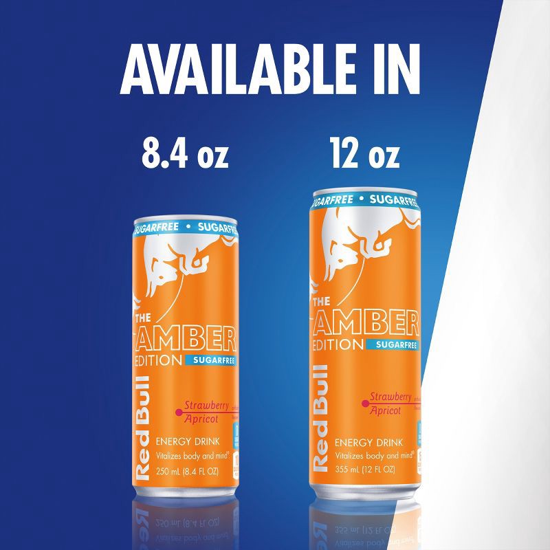slide 8 of 12, Red Bull Sugar free Amber Edition Energy Drink - 12 fl oz Can, 12 fl oz