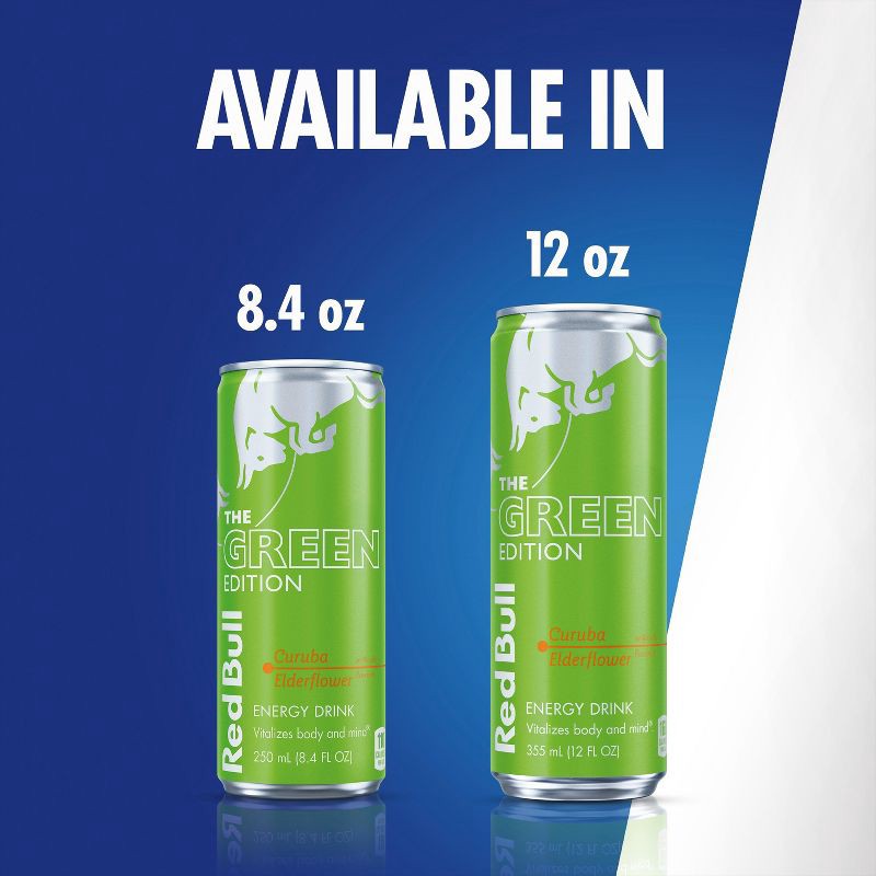 slide 8 of 10, Red Bull Green Edition Elderflower Energy Drink - 12 fl oz Can, 12 fl oz