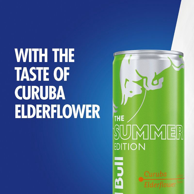 slide 10 of 10, Red Bull Green Edition Elderflower Energy Drink - 12 fl oz Can, 12 fl oz