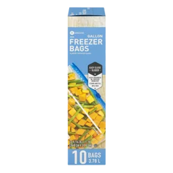 SE Grocers Slider Freezer Bags Gallon - 10 CT