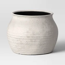 Threshold designed w/Studio McGee Sun Bleached Composite Indoor Outdoor Planter Pot 16"x16"x14" Cream - Threshold™ designed with Studio McGee
