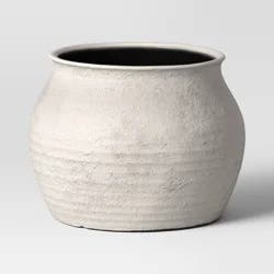 Threshold designed w/Studio McGee Sun Bleached Composite Indoor Outdoor Planter Pot 16"x16"x14" Cream - Threshold™ designed with Studio McGee