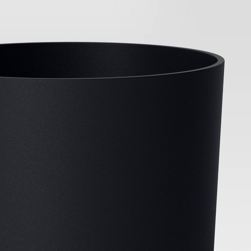 slide 4 of 4, 2pc Recycled Resin Indoor Outdoor Planter Pots Black 4"x4"x4" - Room Essentials™, 2 ct