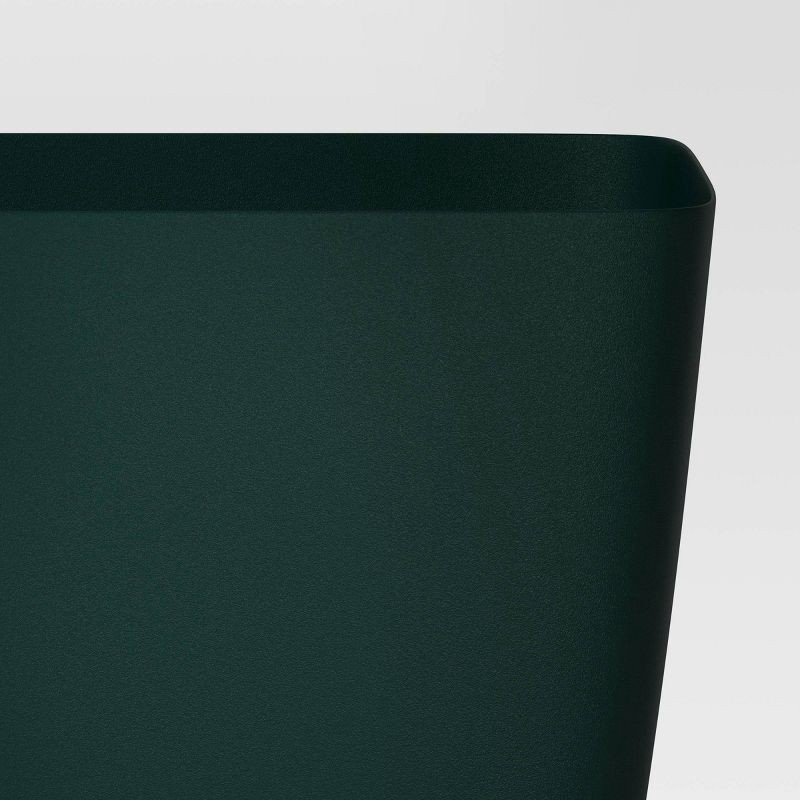 slide 4 of 4, Square Self-Watering Plastic Indoor Outdoor Planter Pot Green 6"x6" - Room Essentials™, 1 ct