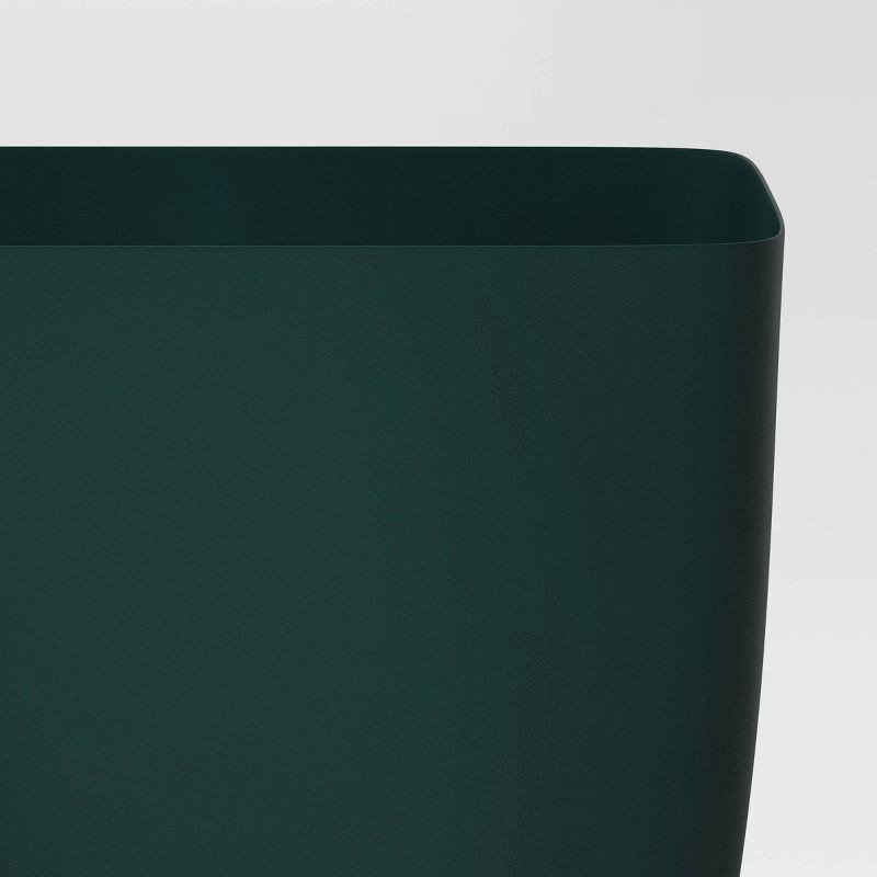 slide 4 of 4, Square Self-Watering Plastic Indoor Outdoor Planter Pot Green 10"x10" - Room Essentials™, 1 ct