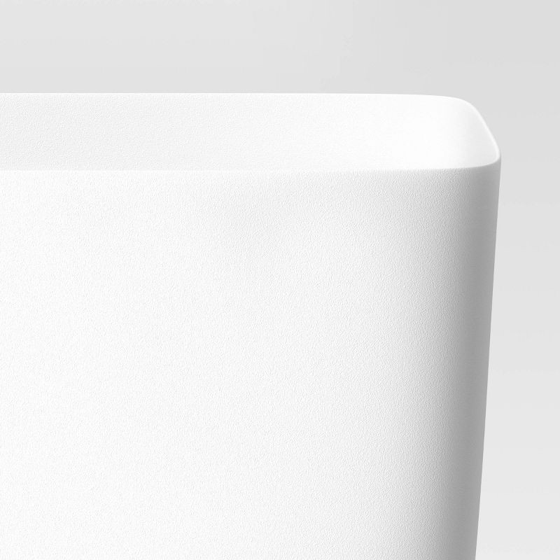 slide 4 of 4, Square Self-Watering Plastic Indoor Outdoor Planter Pot White 10"x10" - Room Essentials™, 1 ct