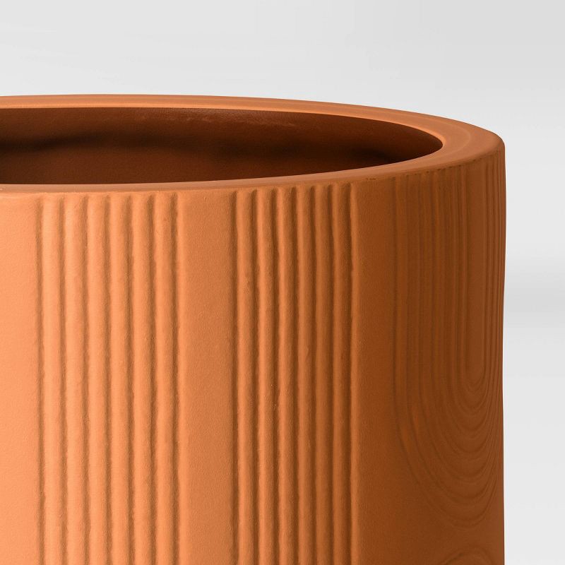 slide 4 of 4, Arches Indoor Outdoor Planter Pot 10.25"x10.25"x12.5" Terracotta Orange - Threshold™, 1 ct