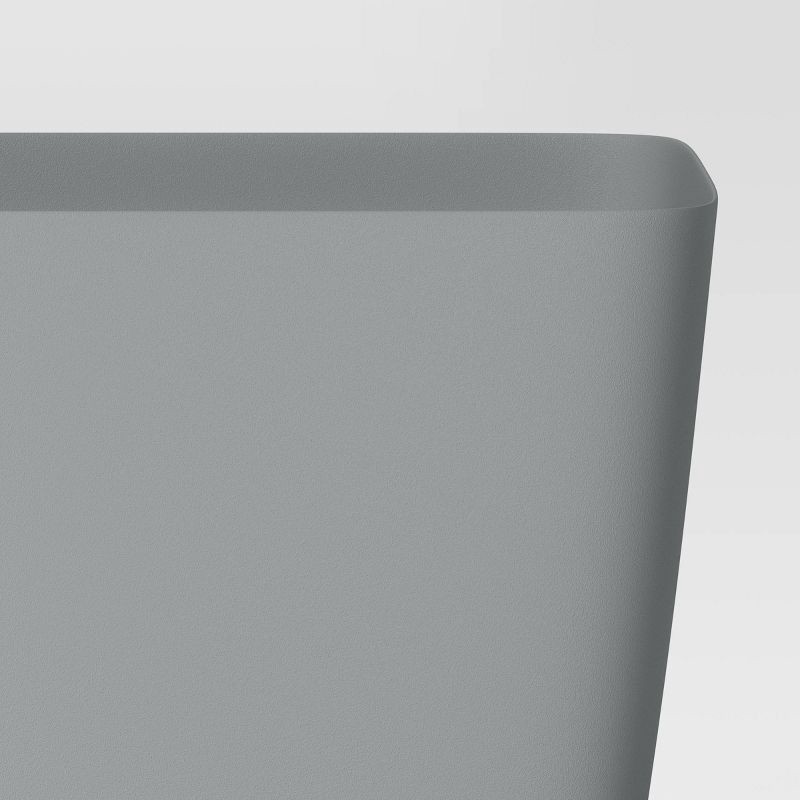 slide 4 of 4, Square Self-Watering Plastic Indoor Outdoor Planter Pot Gray 6"x6" - Room Essentials™, 1 ct
