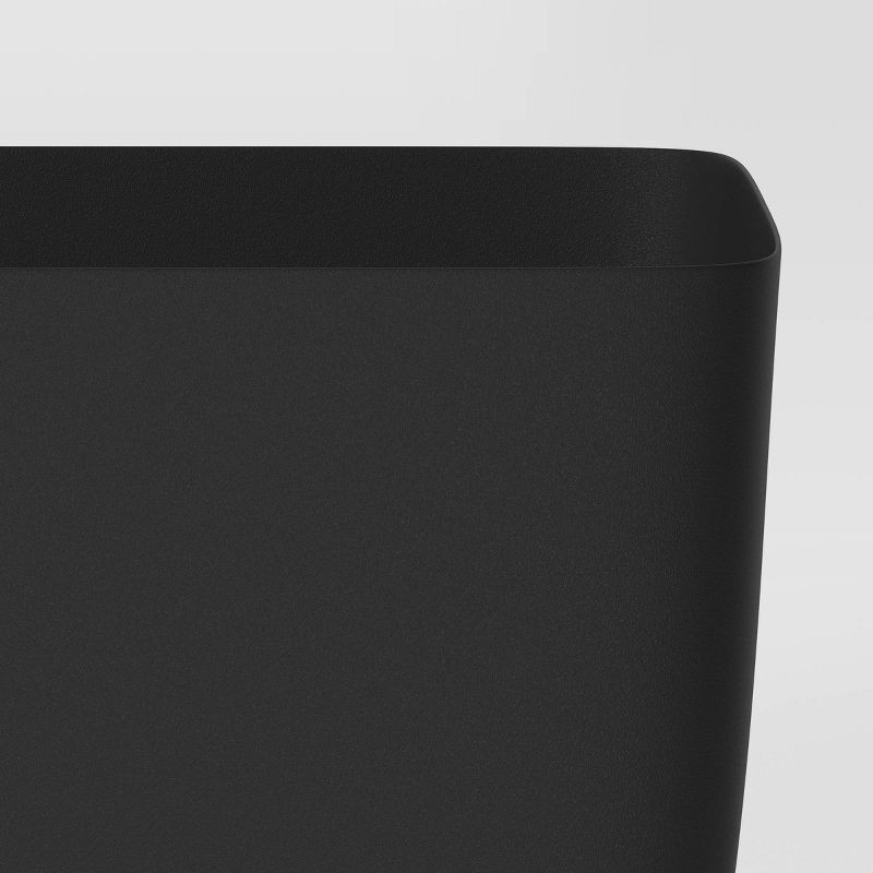 slide 4 of 4, Square Self-Watering Plastic Indoor Outdoor Planter Pot Black 10"x10" - Room Essentials™, 1 ct
