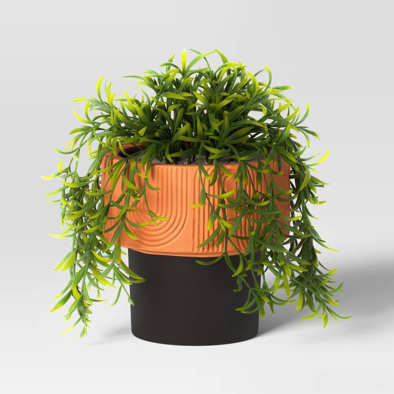 slide 3 of 4, Arches Indoor Outdoor Planter Pot 8.25"x8.125" Terracotta Orange - Threshold™, 1 ct