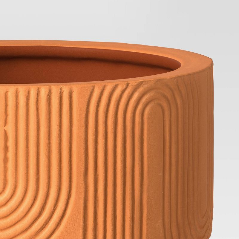 slide 4 of 4, Arches Indoor Outdoor Planter Pot 8.25"x8.125" Terracotta Orange - Threshold™, 1 ct