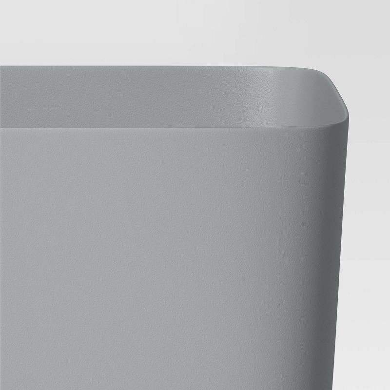 slide 4 of 4, Square Self-Watering Plastic Indoor Outdoor Planter Pot Gray 10"x10" - Room Essentials™, 1 ct