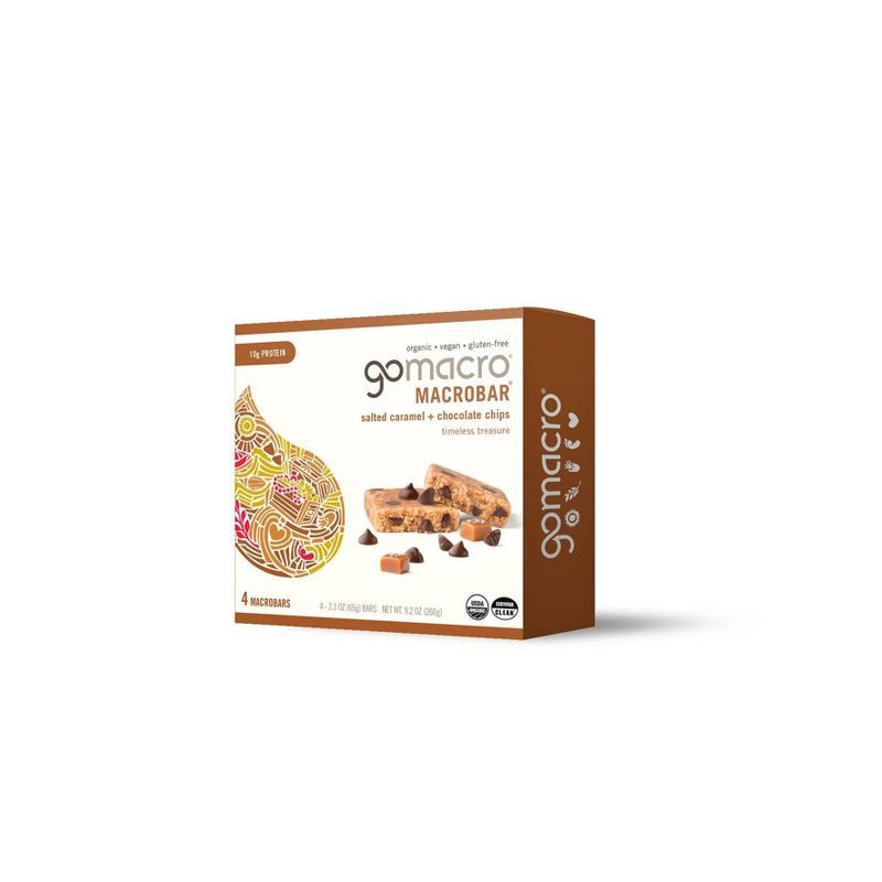 slide 6 of 6, GoMacro Salted Caramel Chocolate Chips MacroBar - 4ct/ 7.1oz, 4 ct, 7.1 oz