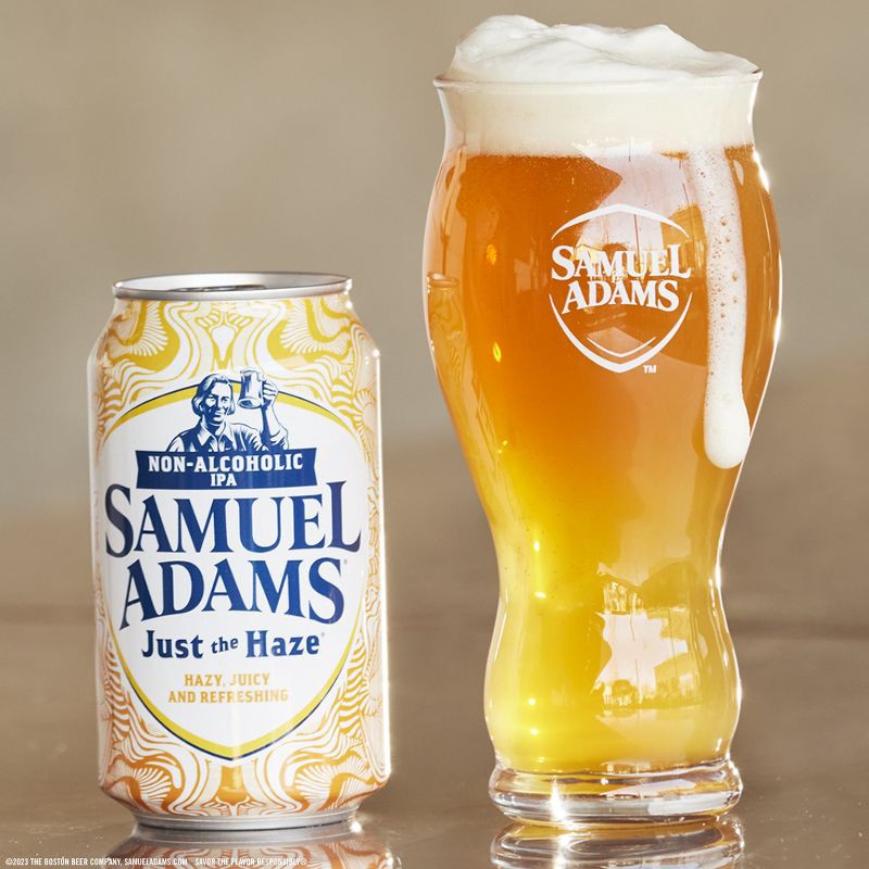 slide 11 of 11, Samuel Adams Sam Adams Just the Haze Non-Alcoholic IPA Beer - 6pk/12 fl oz Cans, 6 ct; 12 fl oz