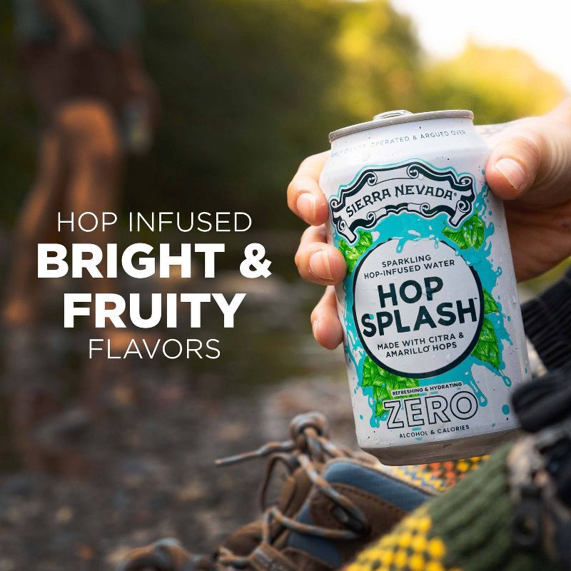 slide 2 of 9, Sierra Nevada Hop Splash Sparkling Hop Water Non-Alcoholic - 6pk/12 fl oz Can, 6 ct; 12 fl oz