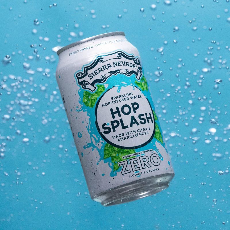 slide 7 of 9, Sierra Nevada Hop Splash Sparkling Hop Water Non-Alcoholic - 6pk/12 fl oz Can, 6 ct; 12 fl oz