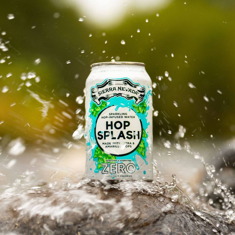 slide 9 of 9, Sierra Nevada Hop Splash Sparkling Hop Water Non-Alcoholic - 6pk/12 fl oz Can, 6 ct; 12 fl oz