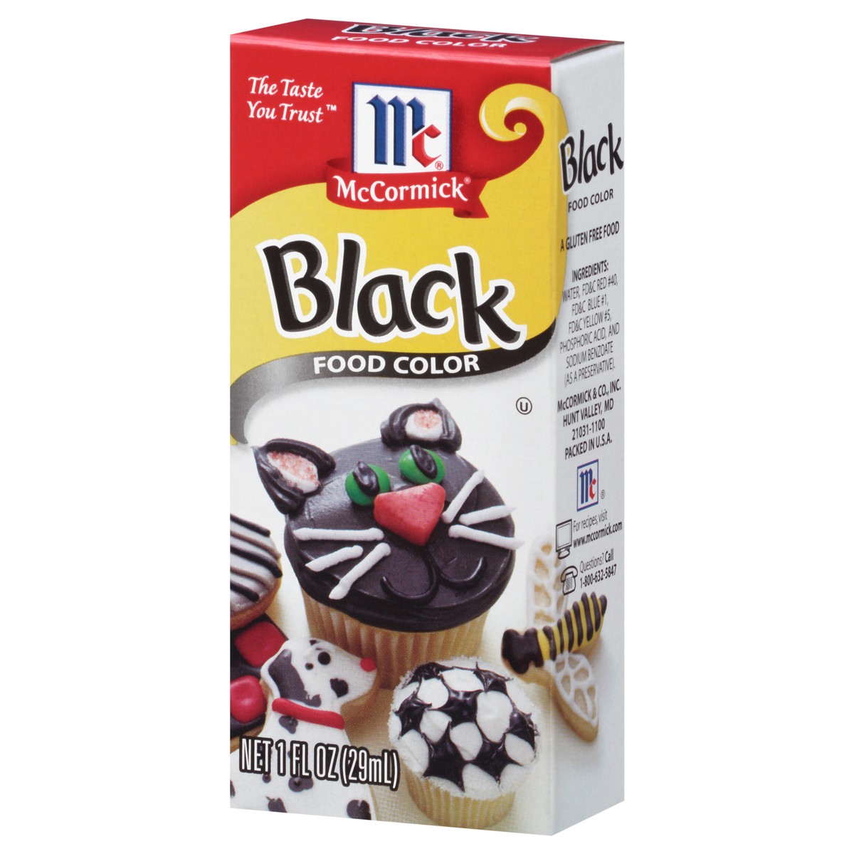 slide 3 of 9, Mccormick Black Food Color Black, 1 oz