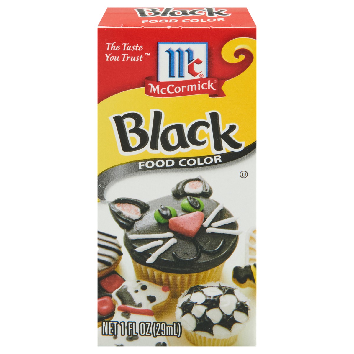 slide 1 of 9, Mccormick Black Food Color Black, 1 oz