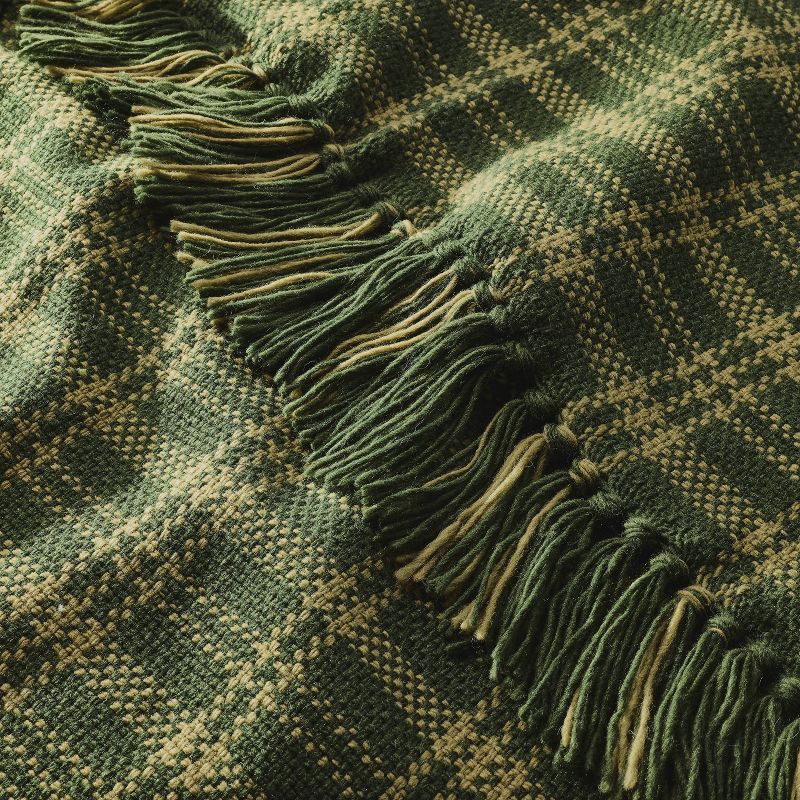 slide 3 of 3, Hearth & Hand with Magnolia Chunky Woven Throw Blanket Tonal Green - Hearth & Hand™ with Magnolia, 1 ct