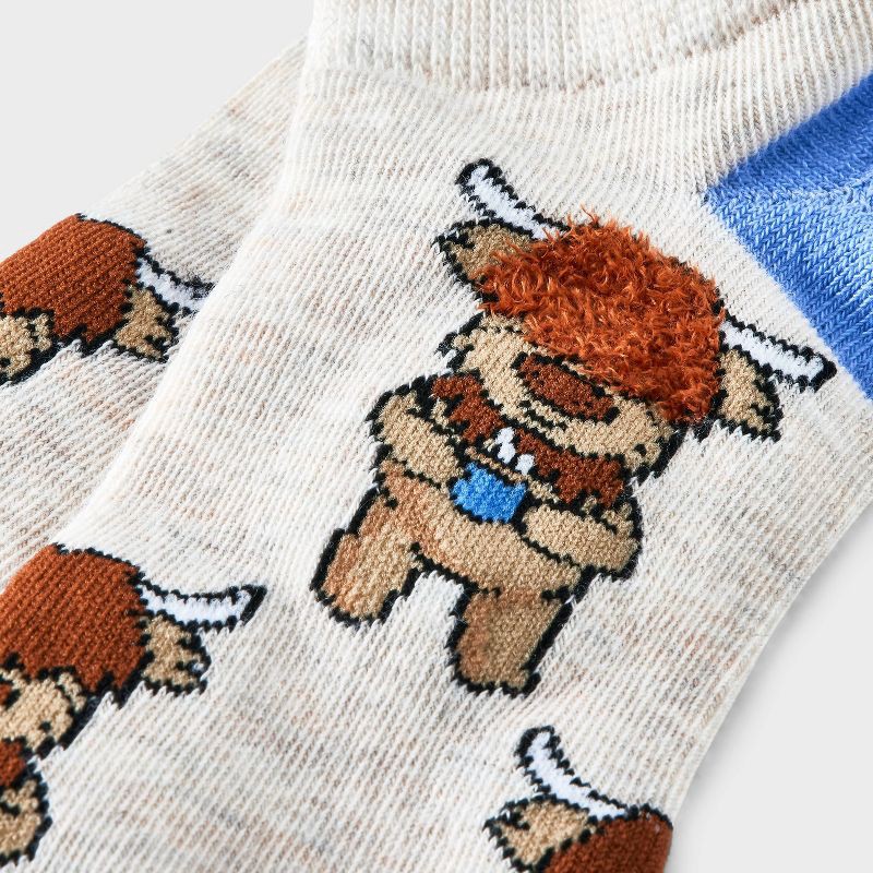slide 3 of 3, Women's Highland Cows Low Cut Socks - Oatmeal Heather 4-10: Lightweight Animal Print Ankle Apparel, 1 ct
