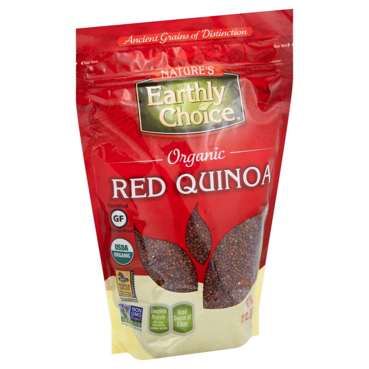 slide 13 of 13, Nature's Earthly Choice Organic Red Quinoa, 12 oz