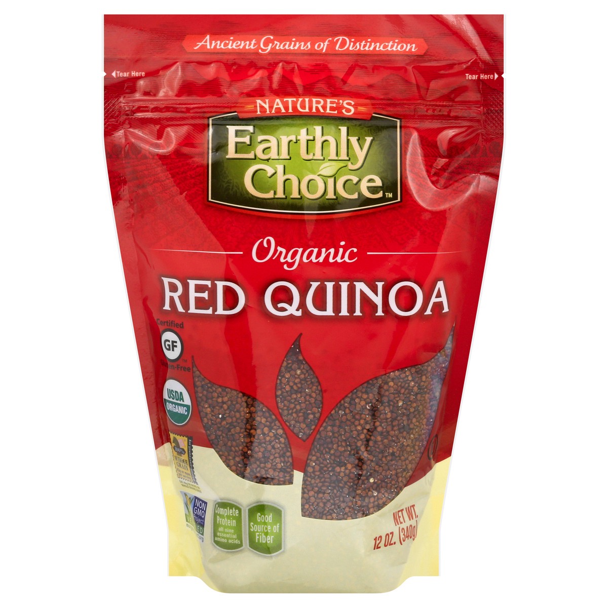 slide 1 of 13, Nature's Earthly Choice Organic Red Quinoa, 12 oz